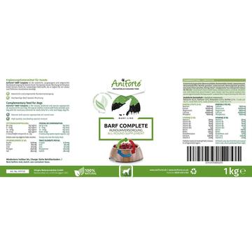 Aniforte - BARF Complete - Raw Dog Food Supplement