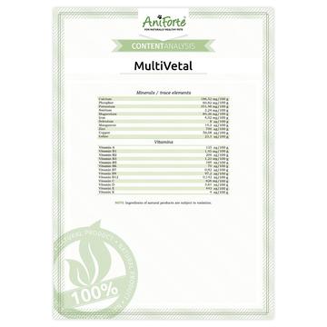 Aniforte - MultiVETAL Powder 100g - Natural Vitamin and Mineral Supplement for Dogs & Cats