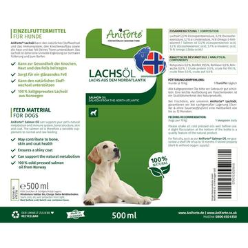 Aniforte - Omega-3 EPA Pure Salmon Fish Oil for Dogs & Cats