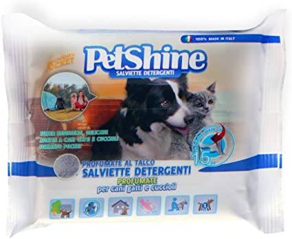 PetShine Fresh Water Toallitas Húmedas sin Alcohol para perros y