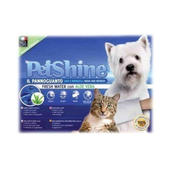 PetShine Fresh Water Toallitas Húmedas sin Alcohol para perros y